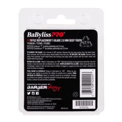 Babylisspro Gold Adjustable 2.0mm Deep Tooth Trimmer Blade -Hairdressing Products 109451 3 81995