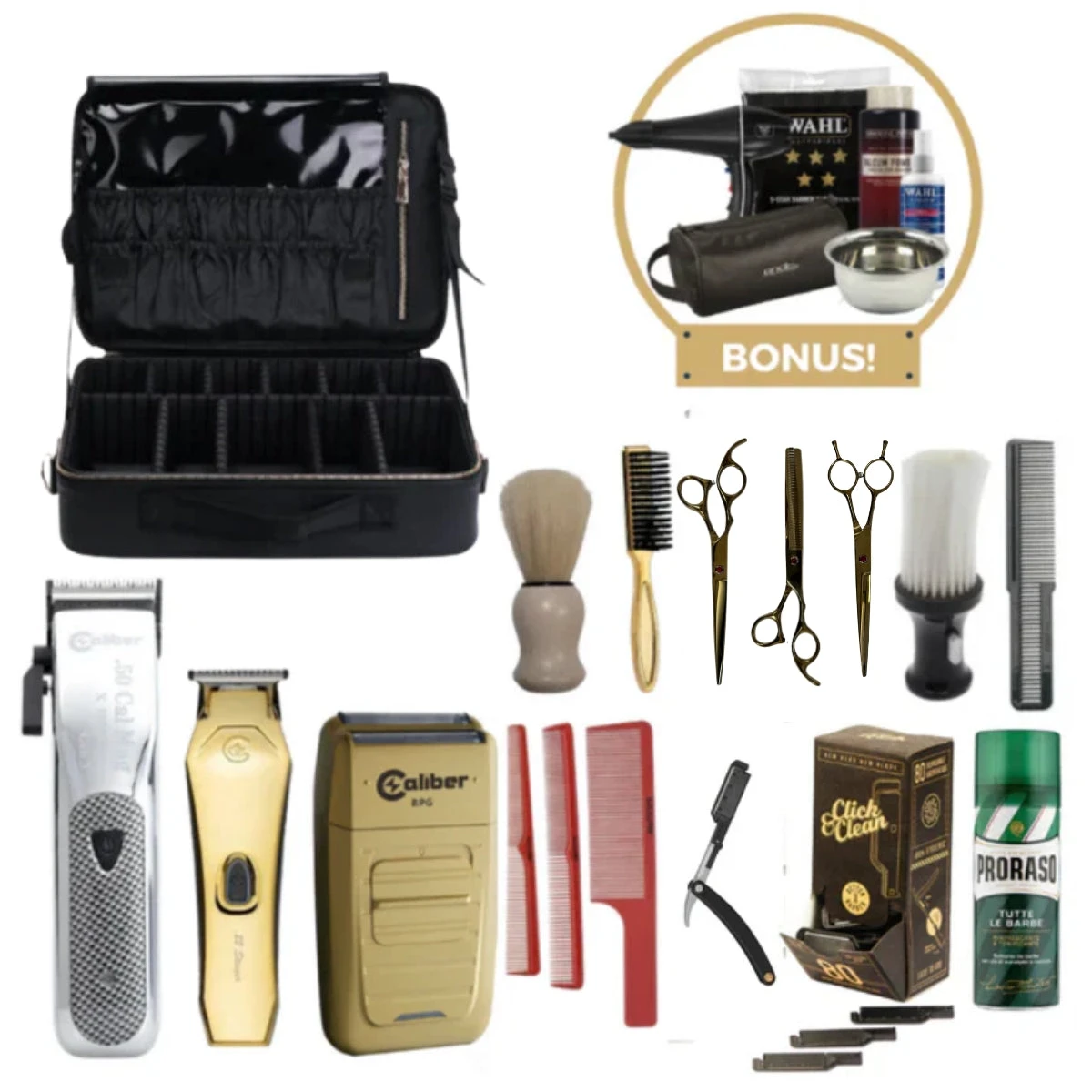 Barberco Platinum Barbering Kit - Caliber 3 Barberco Platinum Barbering Kit - Caliber