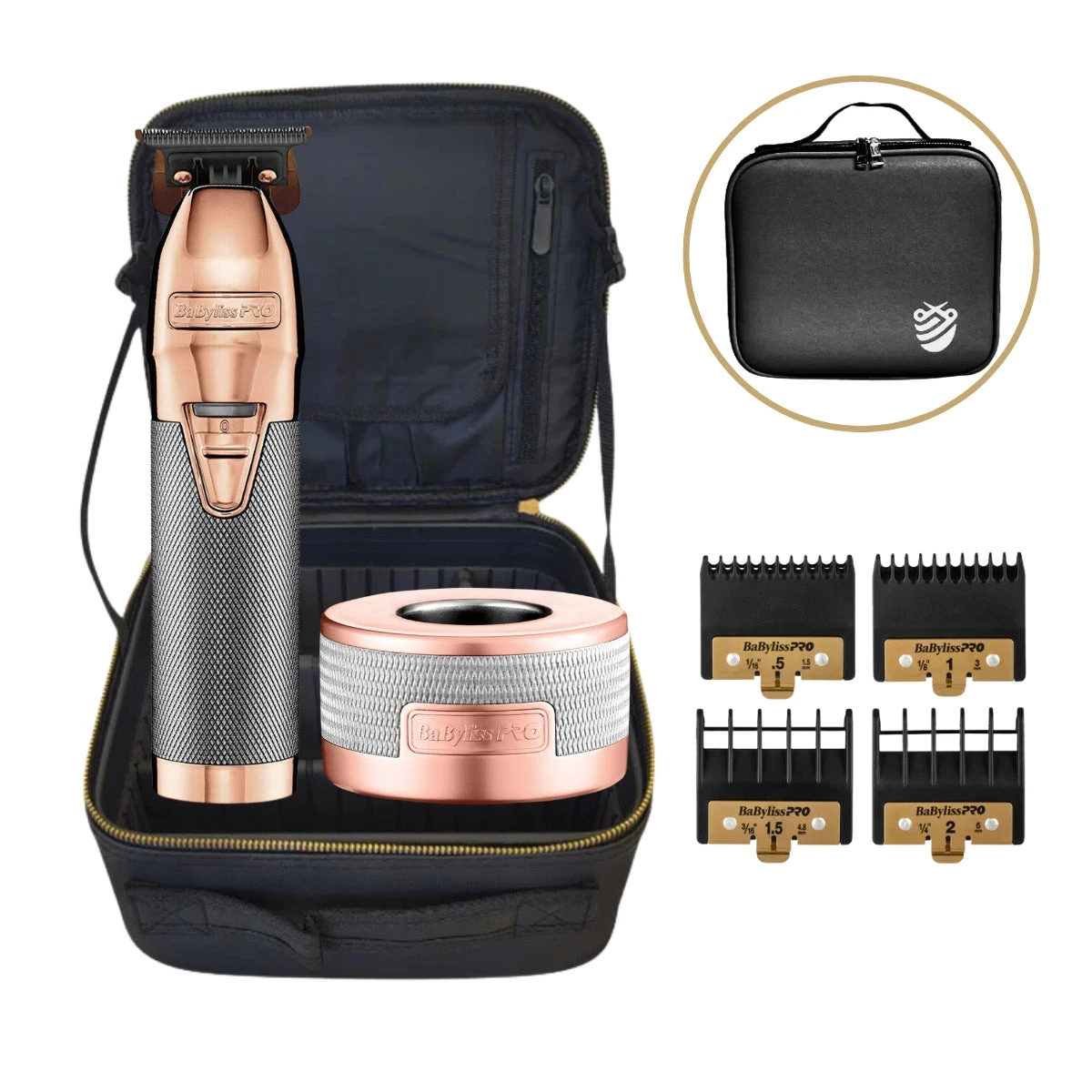 BaBylissPRO FX Skeleton ROSE GOLD Trimmer Pack 3 BaBylissPRO FX Skeleton ROSE GOLD Trimmer Pack