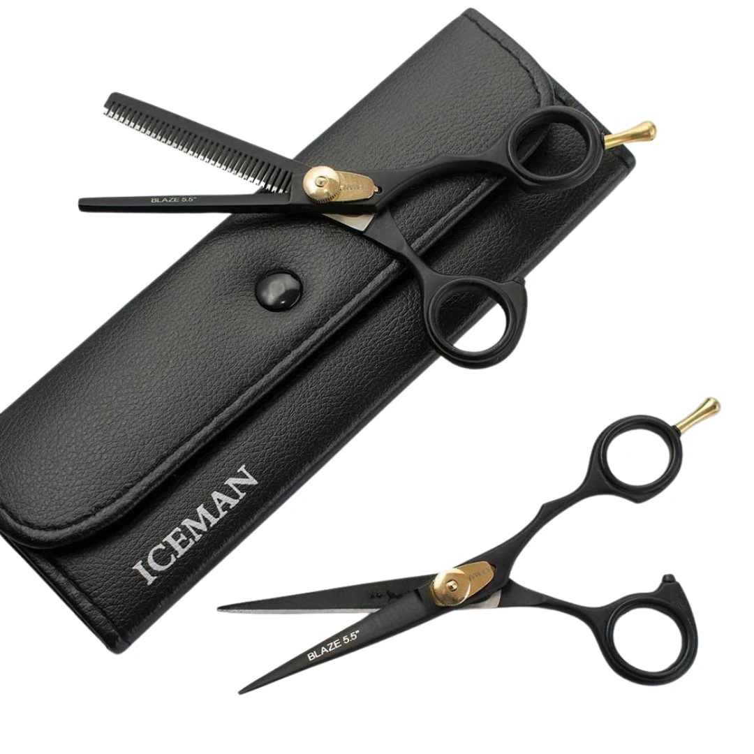 Iceman Blaze 6.5” Black Hairdressing Scissors 6 Iceman Blaze 6.5” Black Hairdressing Scissors - Image 4