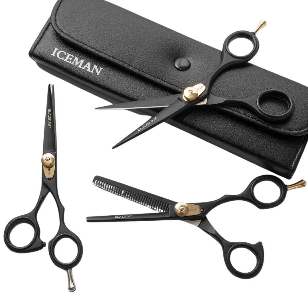 Iceman Blaze 5.5” Black Hairdressing Thinner 6 Iceman Blaze 5.5” Black Hairdressing Thinner - Image 4