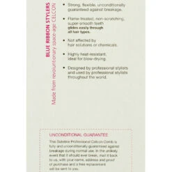 Dateline Professional Blue Celcon Tail Comb 8 501 - Plastic Pin -Hairdressing Products 128004 4 57217