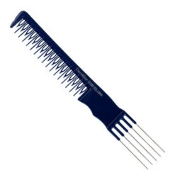 Dateline Professional Blue Celcon Teasing Comb With 5 Tails 8 1/4 3839 - Stainless Steel
