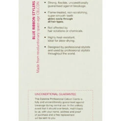 Dateline Professional Blue Celcon Tail Comb With Fine Teeth 8 500 - Plastic Pin -Hairdressing Products 128012 4 89701