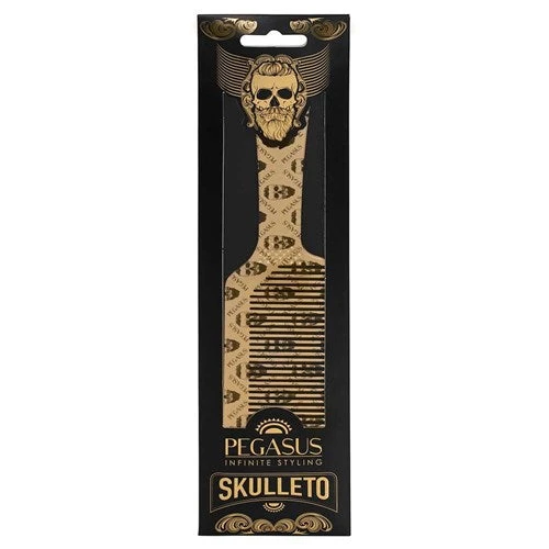 Pegasus Skulleto No 514a Gold Flat Topper Barber Comb 4 Pegasus Skulleto No 514a Gold Flat Topper Barber Comb - Image 2