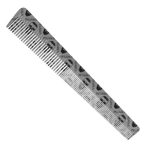 Pegasus Skulleto No 303 Silver Barber Tapered Comb 3 Pegasus Skulleto No 303 Silver Barber Tapered Comb