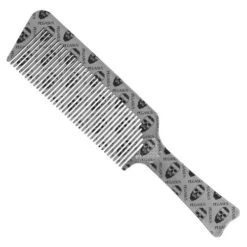 Pegasus Skulleto No 514a Silver Flat Topper Barber Comb