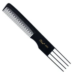 Krest Black Edition Teasing Comb With 4 Tails 3000 - Plastic Pin