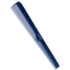Dateline Professional Blue Celcon Tapered Barber Comb In Polybag 8 406