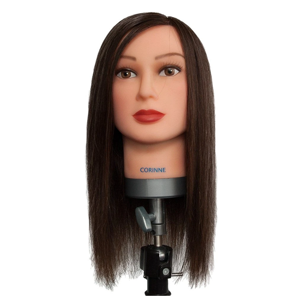 Dateline Professional Mannequin Medium Chinese Hair Brown - Corinne 3 Dateline Professional Mannequin Medium Chinese Hair Brown - Corinne
