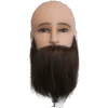 Dateline Professional Mannequin Bald Head / Bearded Indian Hair - Andrew -Hairdressing Products 140156 2 24412