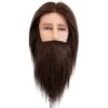 Dateline Professional Mannequin Medium Indian Hair With Beard Dark Brown - Derryn 1 Dateline Professional Mannequin Medium Indian Hair With Beard Dark Brown - Derryn -Hairdressing Products 140201 3 64121