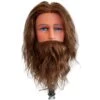 Dateline Professional Mannequin Medium Indian Hair With Beard Light Brown - George -Hairdressing Products 140207 2 58871