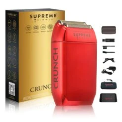 Supreme ST Crunch Mens Foil Shaver - Red -Hairdressing Products 142
