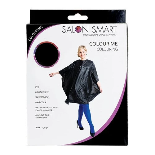 Salon Smart Colour Me Cape - Black 4 Salon Smart Colour Me Cape - Black - Image 2