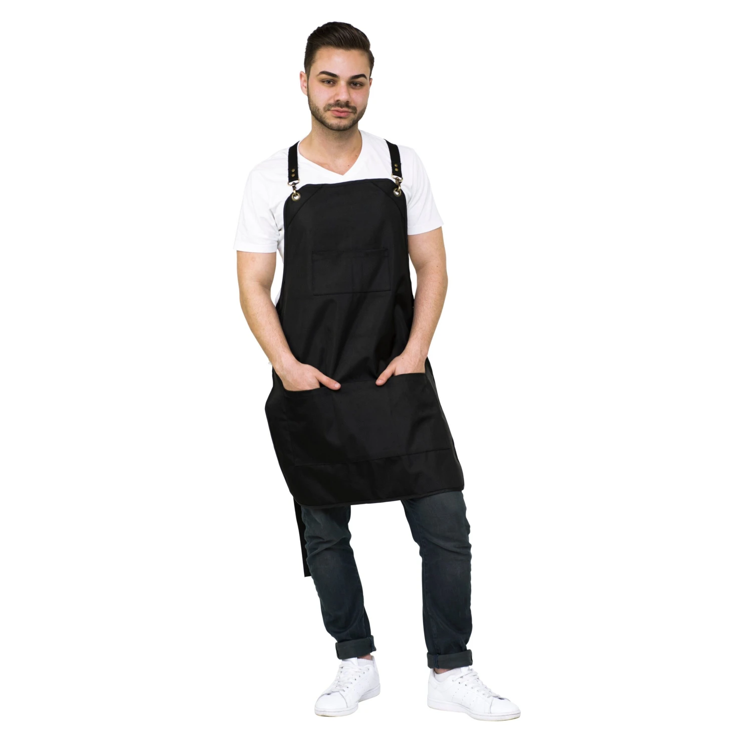 Salon Smart Vintage Apron - Black 3 Salon Smart Vintage Apron - Black