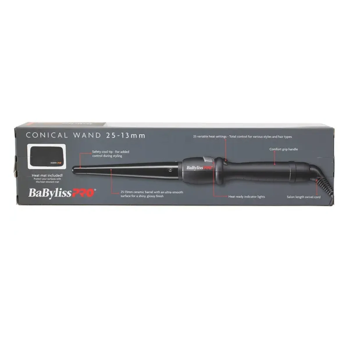 BaBylissPRO Ceramic Conical Curling Iron Regular 6 BaBylissPRO Ceramic Conical Curling Iron Regular - Image 4