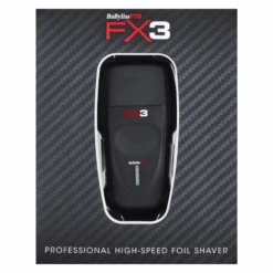 BaBylissPRO FX3 Professional High Speed Foil Shaver - Black -Hairdressing Products 162 0180 2 02446