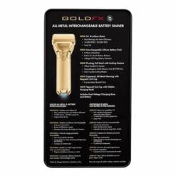 BaBylissPRO FXONE GoldFX Double Foil Shaver -Hairdressing Products 162 0194 3
