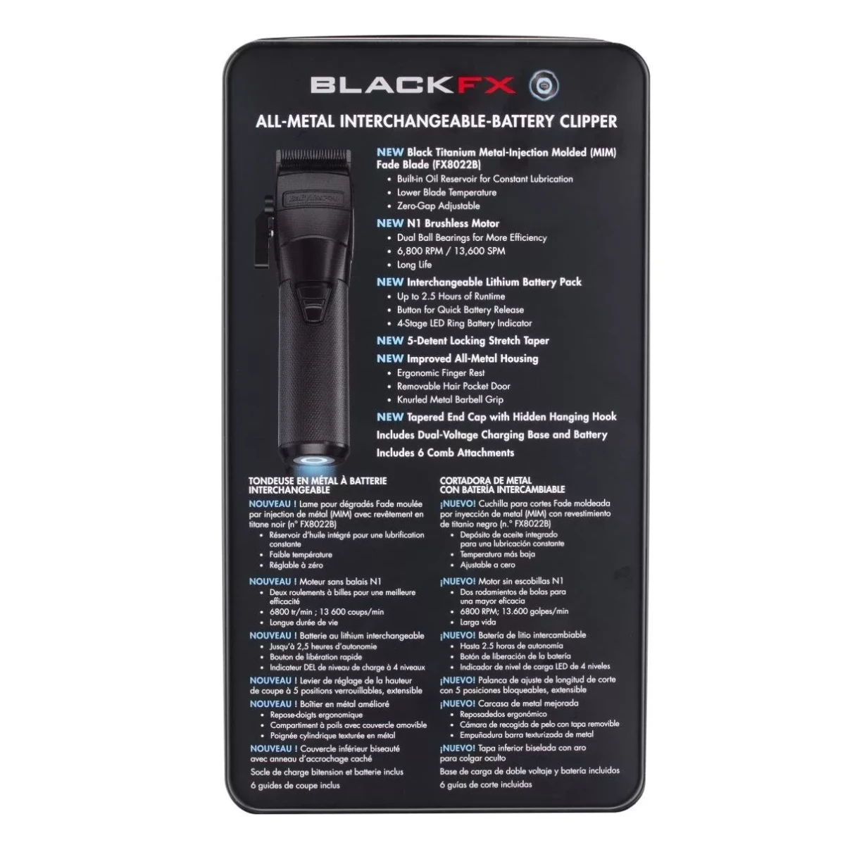 BaBylissPRO FXONE BlackFX Clipper 7 BaBylissPRO FXONE BlackFX Clipper - Image 5