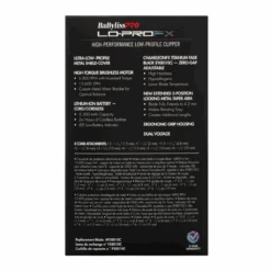 BaBylissPRO LoPro FX Clipper Limited Edition - Chameleon 8 BaBylissPRO LoPro FX Clipper Limited Edition - Chameleon -Hairdressing Products 162 0228 900795 3