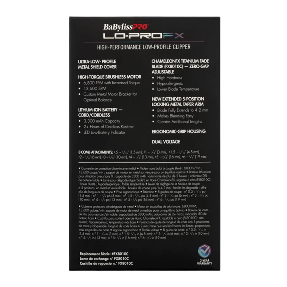 BaBylissPRO LoPro FX Clipper Limited Edition - Chameleon 5 BaBylissPRO LoPro FX Clipper Limited Edition - Chameleon - Image 3