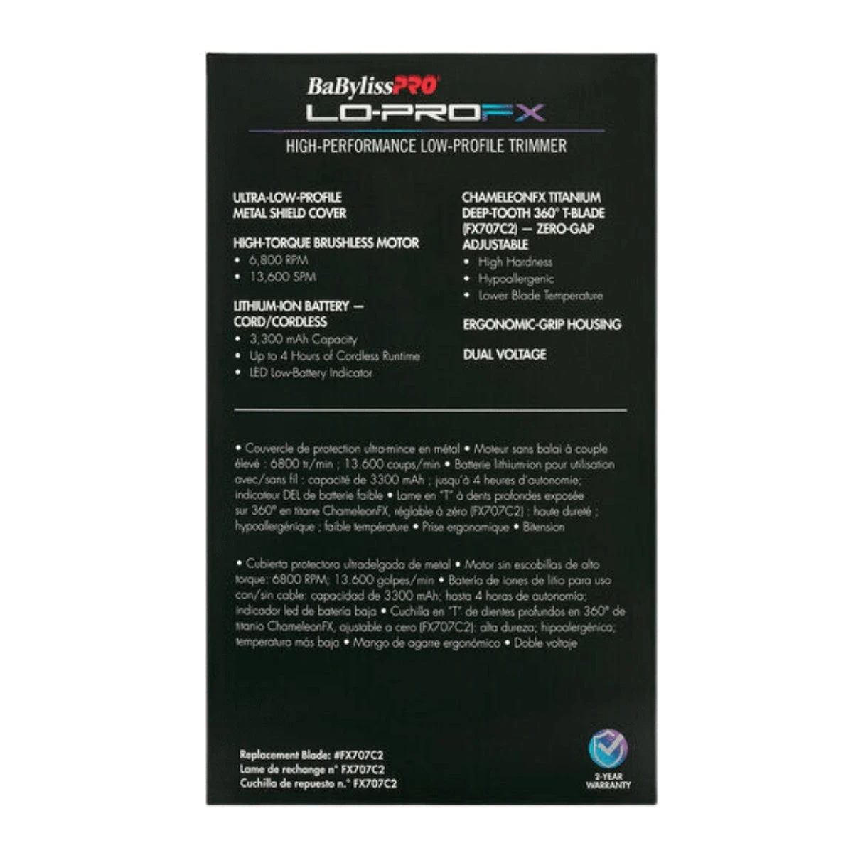 BaBylissPRO LoPro FX Trimmer Limited Edition - Chameleon 5 BaBylissPRO LoPro FX Trimmer Limited Edition - Chameleon - Image 3