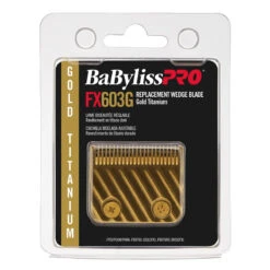 BaBylissPRO Replacement Hair Clipper Gold Titanium Wedge Blade -Hairdressing Products 162 0234 109492 3