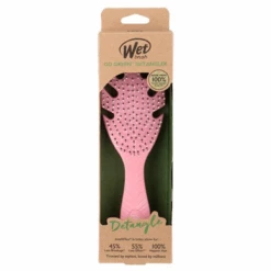 WetBrush Go Green Detangler Hair Brush - Pink Leaf -Hairdressing Products 162 2507 1 60400