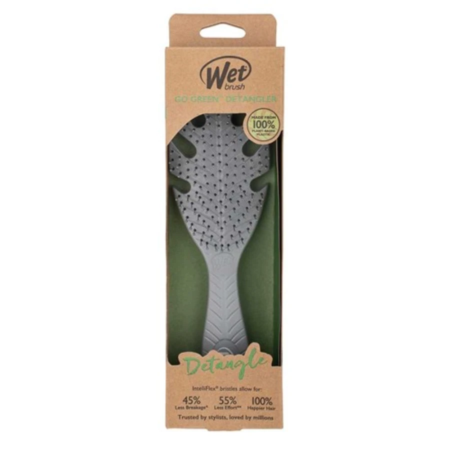 WetBrush Go Green Detangler - Grey Leaf 7 WetBrush Go Green Detangler - Grey Leaf - Image 5