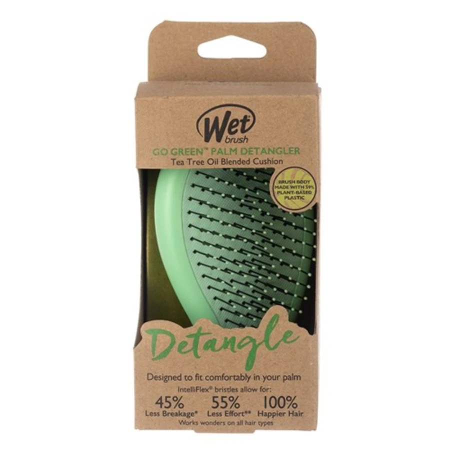 WetBrush Go Green Palm Detangler - Green 5 WetBrush Go Green Palm Detangler - Green - Image 3