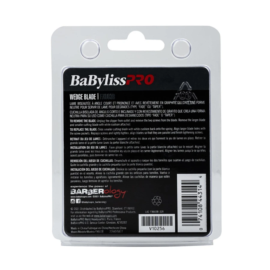 BaBylissPRO Hair Clipper Wedge Blade Graphite FX603B 5 BaBylissPRO Hair Clipper Wedge Blade Graphite FX603B - Image 3