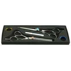 Iceman Duo Set 5.5 Scissor And Thinning Scissor - Offset
