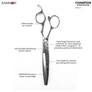 Kamisori Champion Professional Haircutting Shears 4 Kamisori Champion Professional Haircutting Shears - Image 2