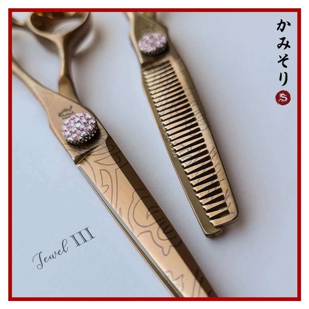 Kamisori Jewel III Professional Haircutting Shears Set 3 Kamisori Jewel III Professional Haircutting Shears Set