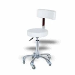 Karma Hobart Stool With Back White