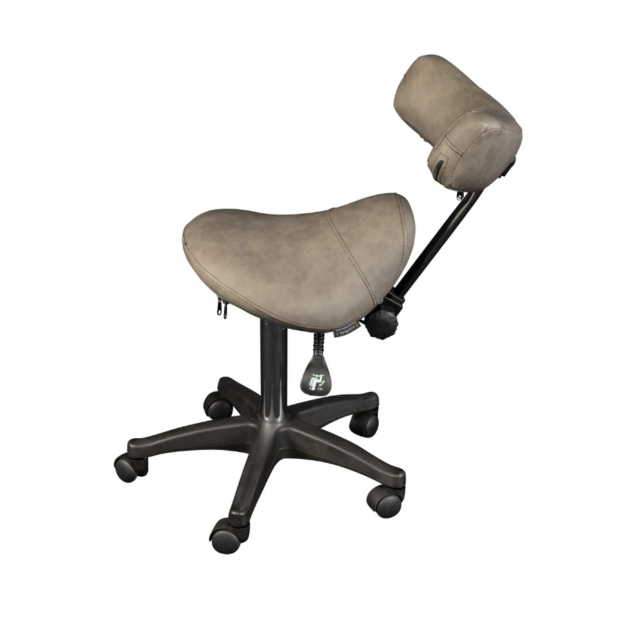 Karma Davenport Saddle Tattoo Stool Grey 4 Karma Davenport Saddle Tattoo Stool Grey - Image 2