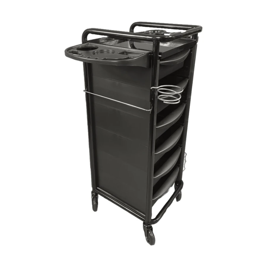 Karma Darwin Hairdressing Trolley Black 4 Karma Darwin Hairdressing Trolley Black - Image 2
