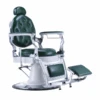 Karma Gold Coast Barber Chair - Green/ White/Chrome