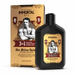 Immortal NYC 3 In 1 Shampoo Conditioner Body Wash One Million Dollars 500ml
