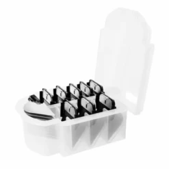 Heiniger Metal Attachment Combs (Set Of 9) With Case -Hairdressing Products 260 018 2 71518