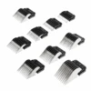 Heiniger Metal Attachment Combs (Set Of 9) With Case -Hairdressing Products 260 018 3 63176