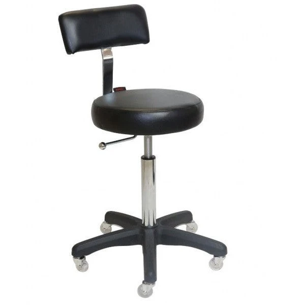 Stool -sprint All Black - Black Upholstery W/clicknclean Castors 3 Stool -sprint All Black - Black Upholstery W/clicknclean Castors