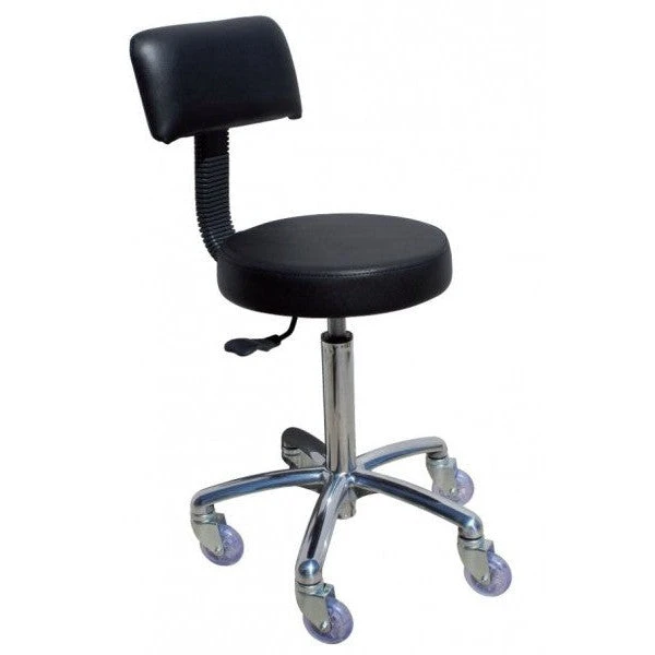Stool Sprint Chrome - Black Upholstery 3 Stool Sprint Chrome - Black Upholstery