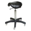 Saddle - No Back All Black - Black Upholstery W Clicknclean Castors