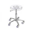 Stool Clear Chrome -Hairdressing Products 4359 1 clear chrome stool 96385