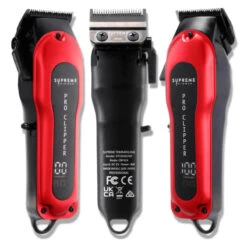 Supreme ST Pro Clipper - Red 7 Supreme ST Pro Clipper - Red -Hairdressing Products 490 111 STC5030 RD 2