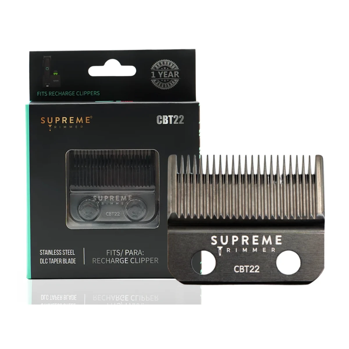 Supreme ST Taper Blade Replacement For Recharge Clipper 8 Supreme ST Taper Blade Replacement For Recharge Clipper - Image 6