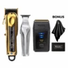 Wahl Magic Clip Gold & Hi Viz Trio -Hairdressing Products 542 0124BUNDLE