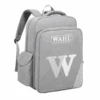 Wahl Grey Backpack White Wahl Logo -Hairdressing Products 542 0145WC 25006GR
